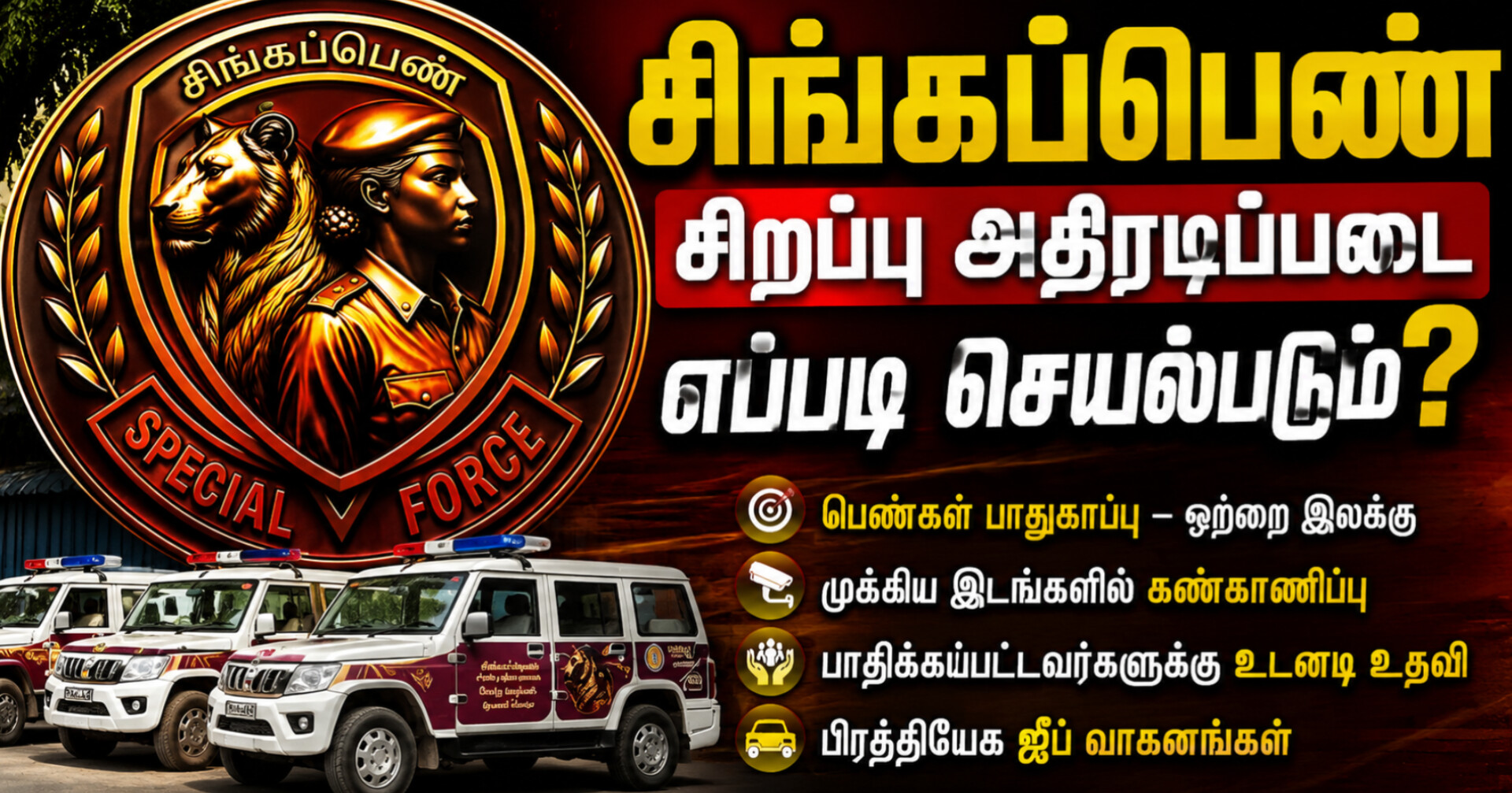 பெண்கள் பாதுகாப்புக்காக ‘சிங்கப்பெண்’ சிறப்பு அதிரடிப்படை: எப்படி செயல்படும்?
