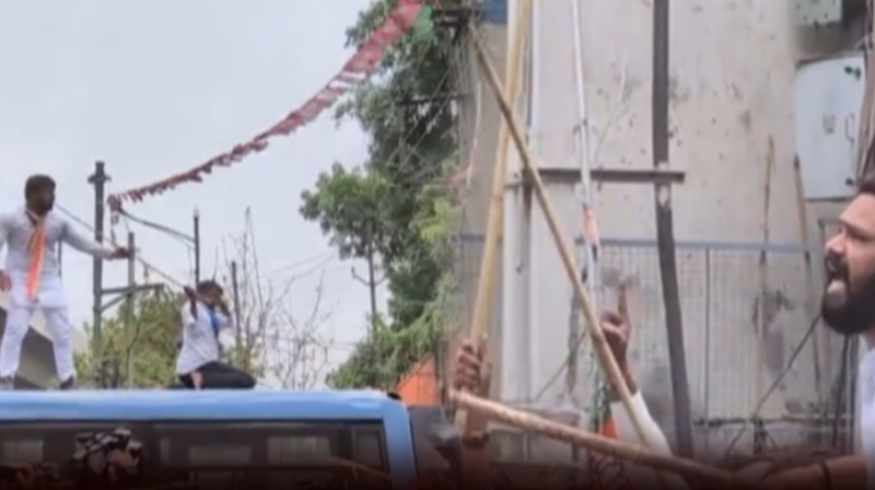 ராகுல், பிரியங்கா போராட்டத்திற்கு எதிர்ப்பு; காந்தி பவன் முன்பு பாஜக – காங்கிரஸ் தொண்டர்கள் மோதல்
